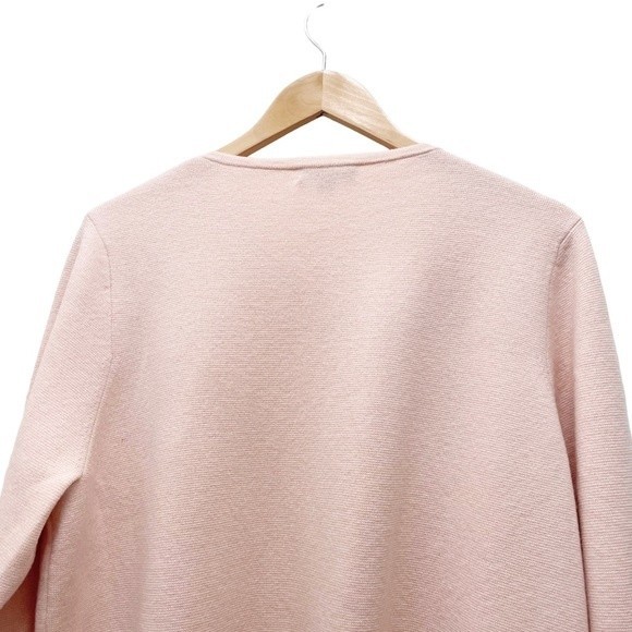 J. Crew 365 Juliette Collarless Long Sweater Blazer Ballet Pink Women’s Size XL - Picture 7 of 11